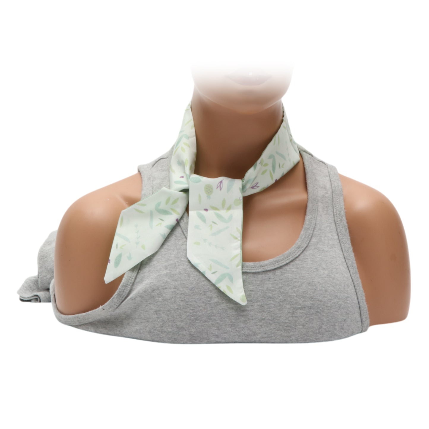 Leaves Long Ribbon Headband for Women Green 1 Pc