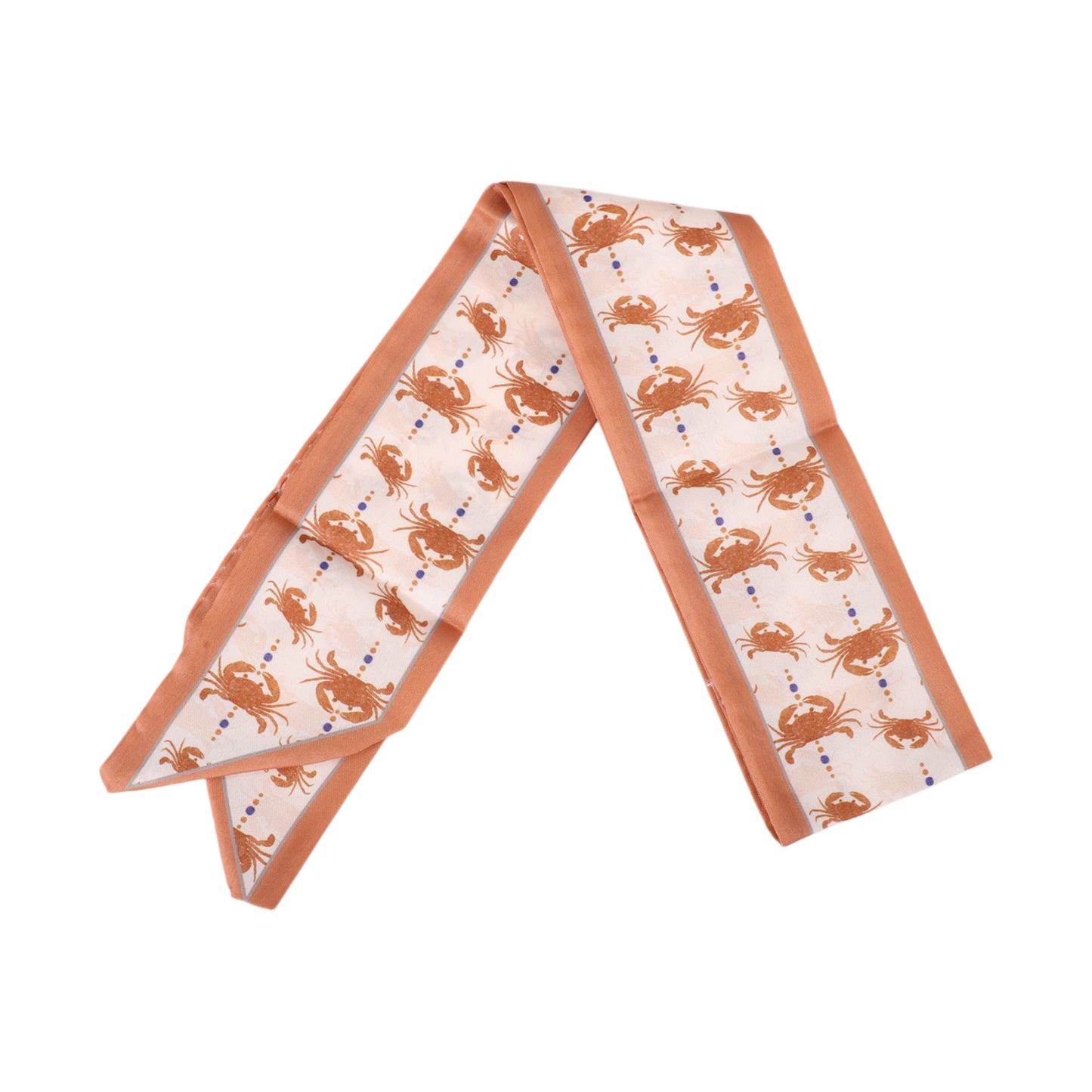 Seafood Long Ribbon Headband for Women Red Beige 1 Pc