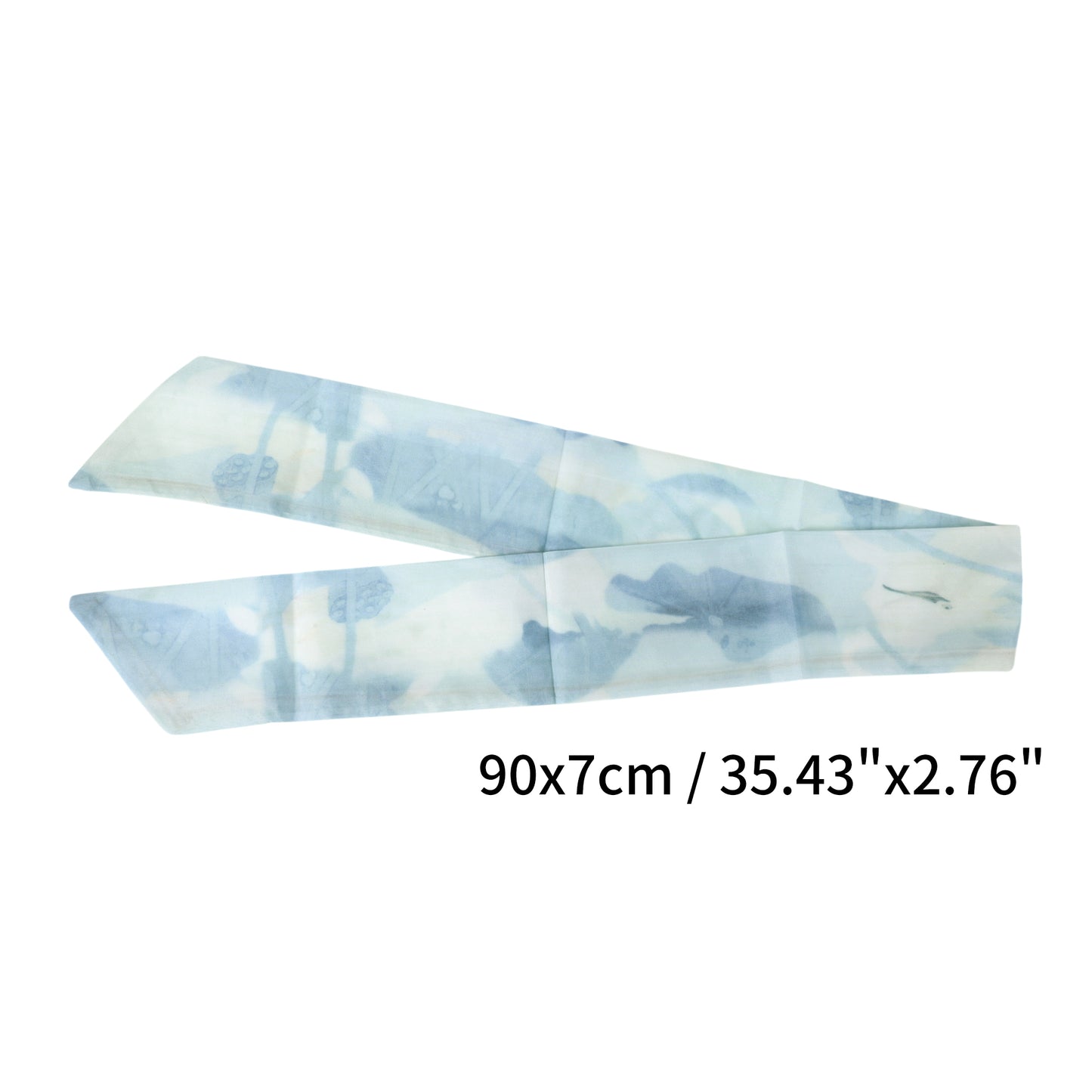 Vintage Lotus Leaf Headband for Women Blue 1 Pc