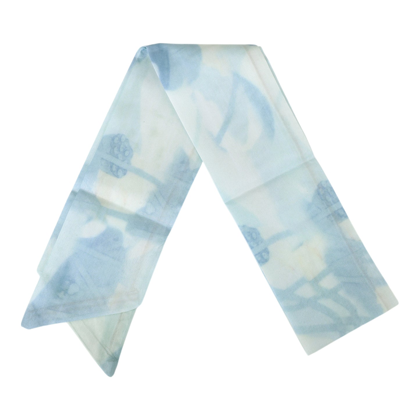 Vintage Lotus Leaf Headband for Women Blue 1 Pc