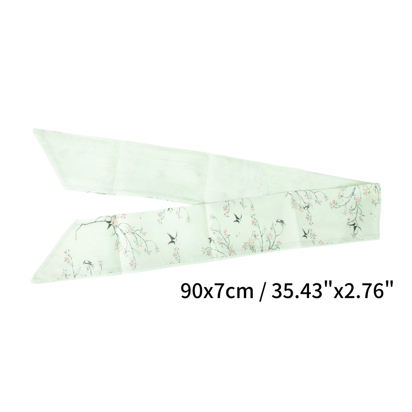 Vintage Swallow Flower Headband for Women Beige 1 Pc
