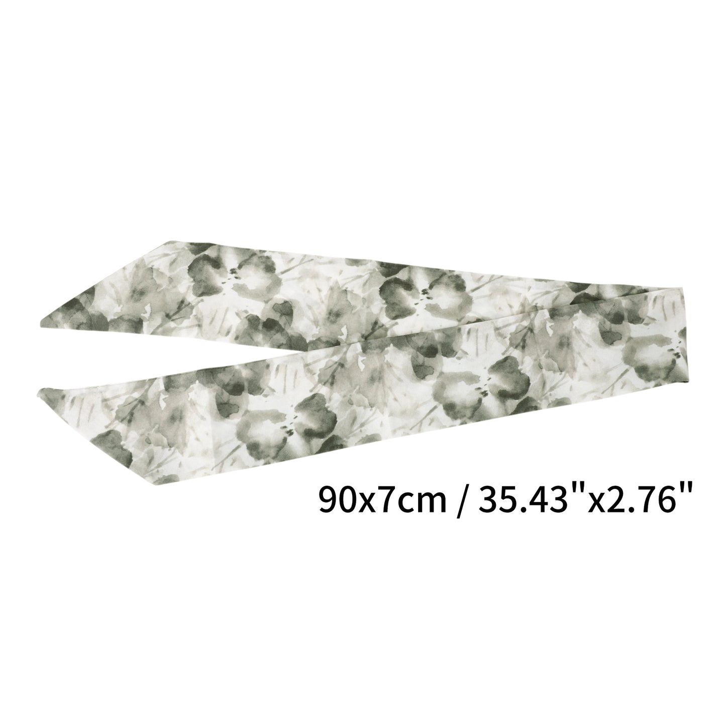 Vintage Lotus Field Headband for Women Gray Black 1 Pc