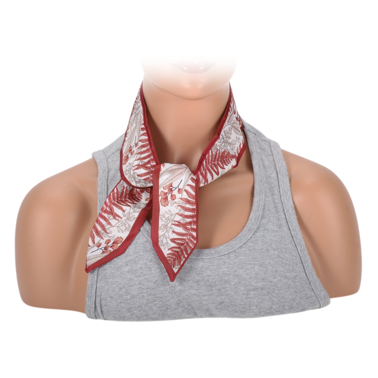 Leaf Self Tie Headband for Women Red 1 Pc