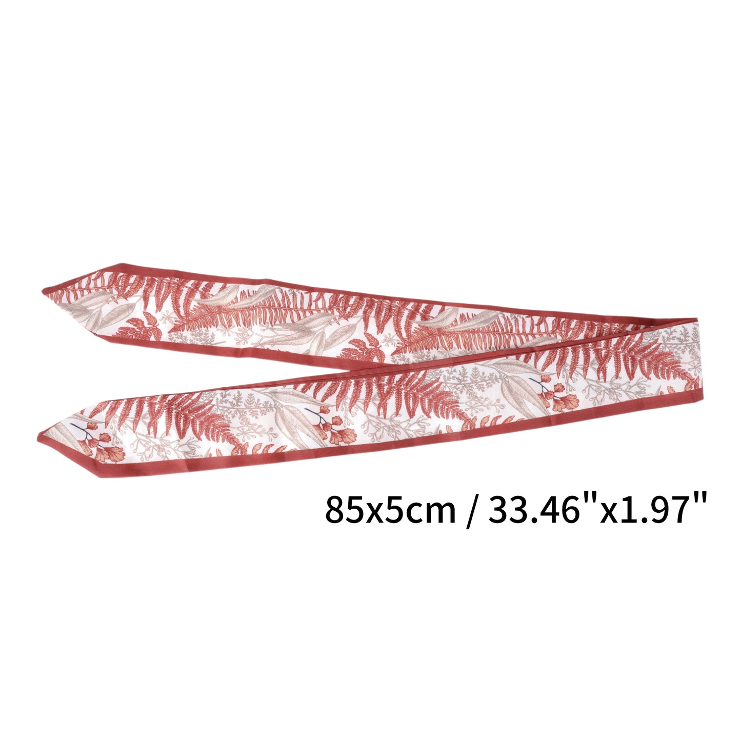Leaf Self Tie Headband for Women Red 1 Pc