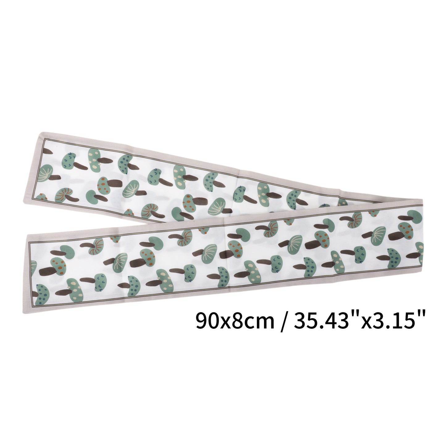 Diadema de satén con forma de hongo para mujer, color beige y café, 1 unidad