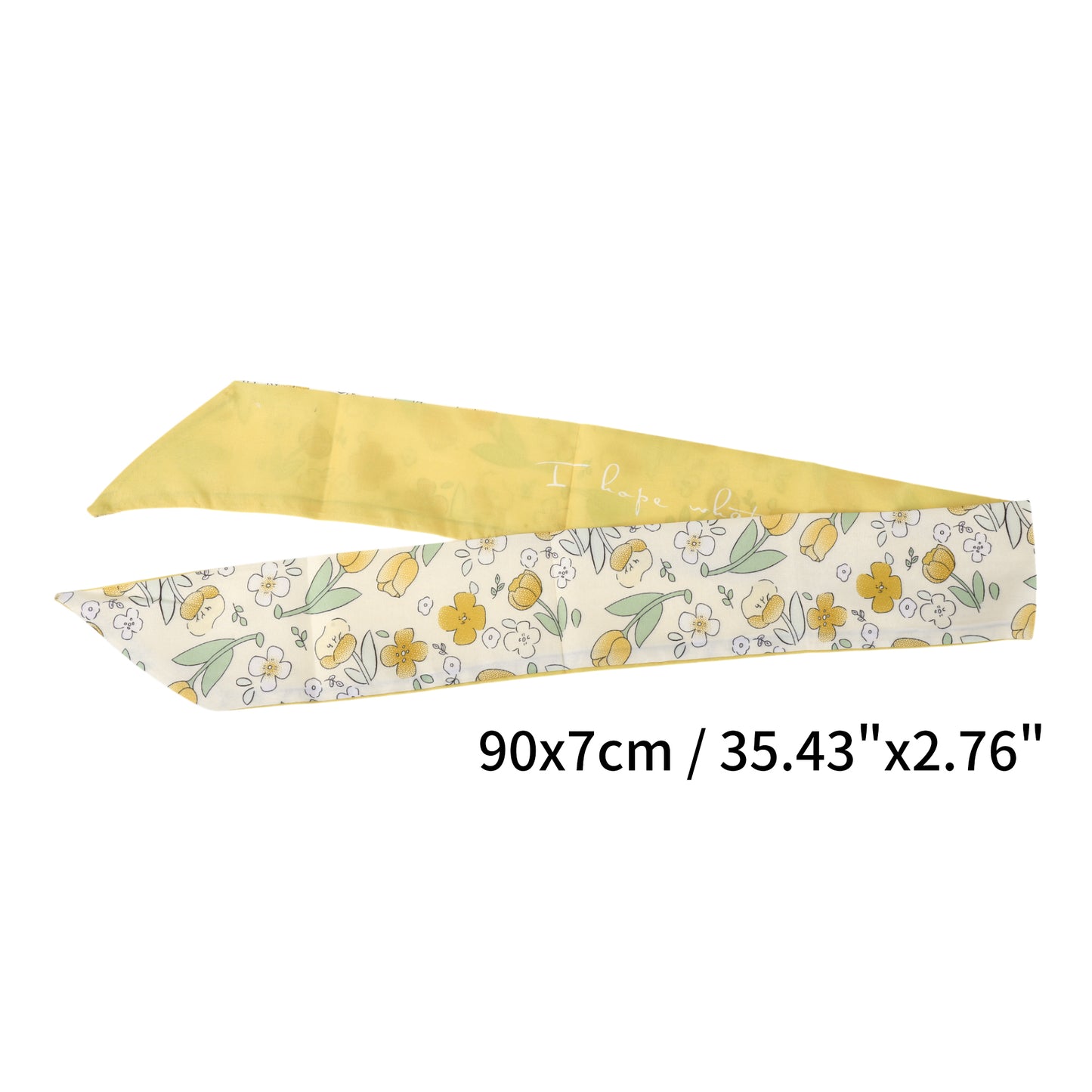 Diadema de satén con flores para mujer, color amarillo y beige, 1 unidad
