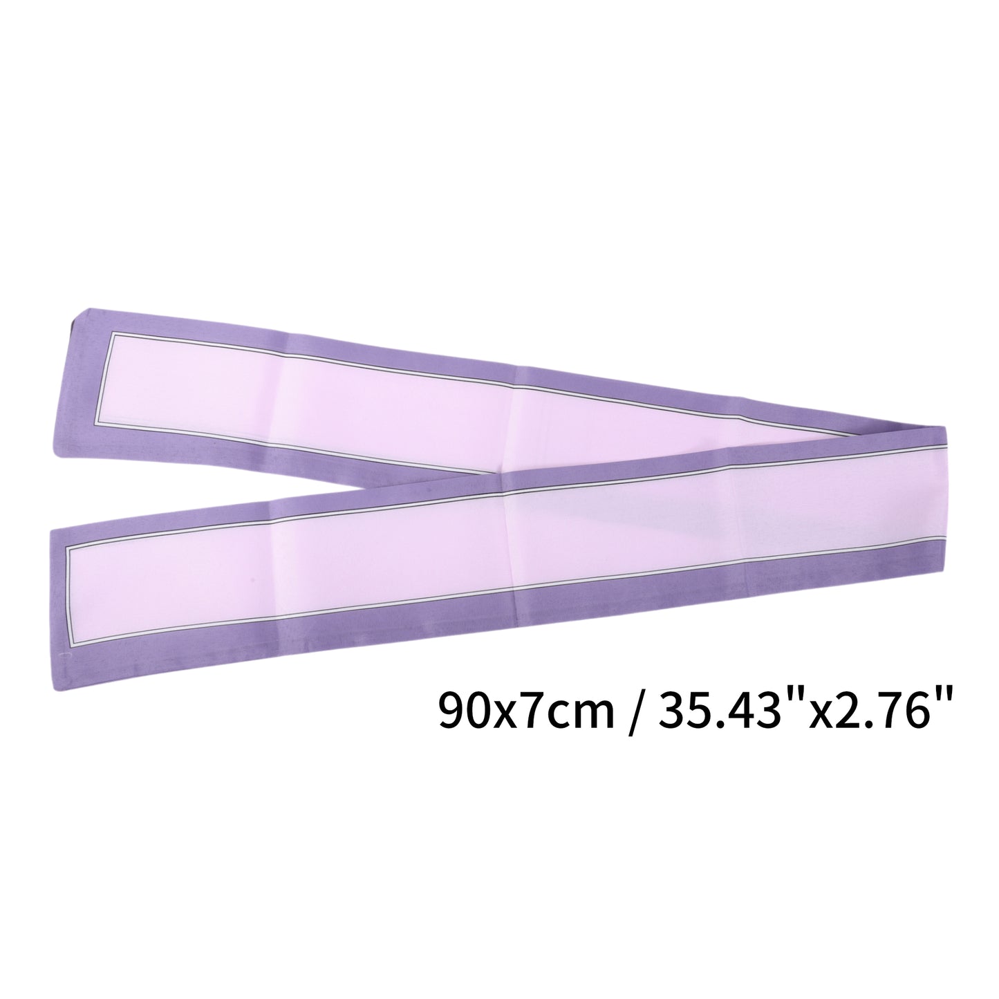 Pañuelo para el cuello con contraste en color para mujer, morado, 1 unidad