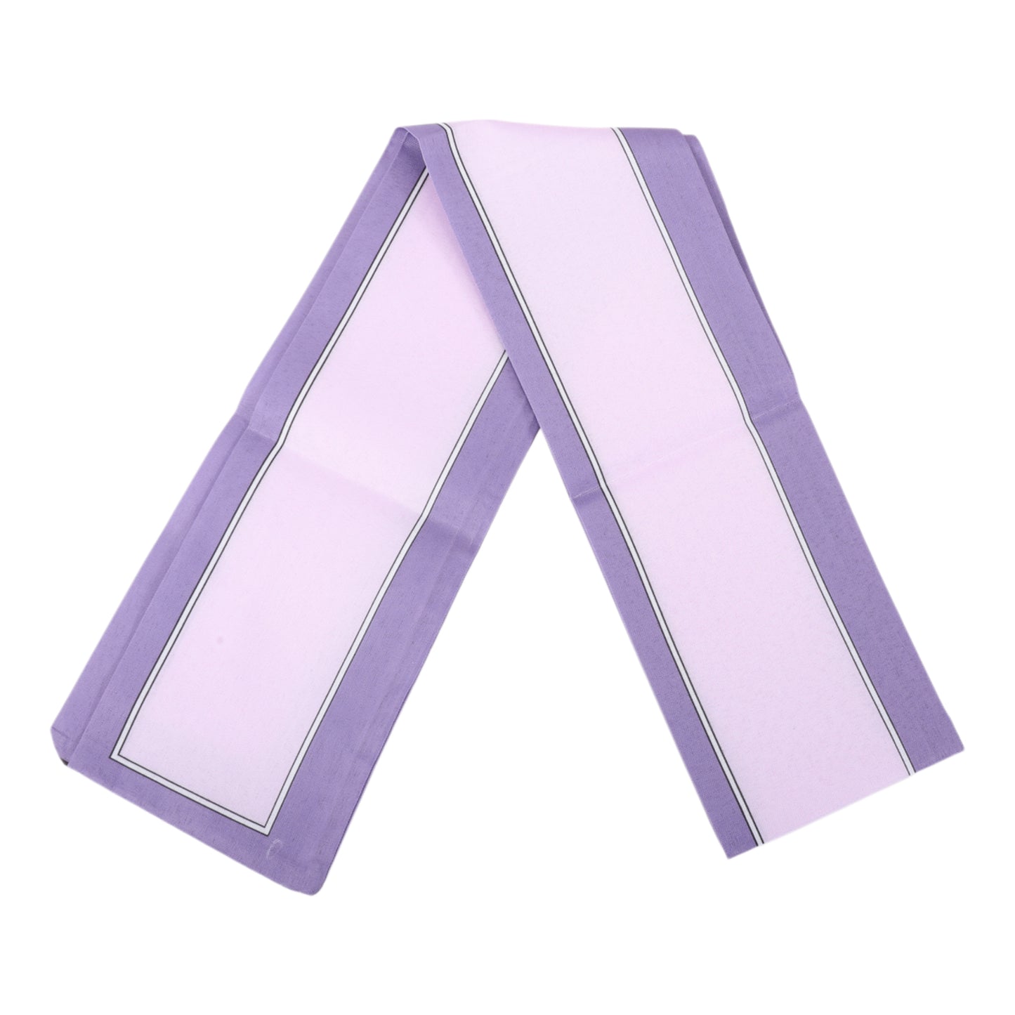 Contrast Binding Headband Color Block Neckerchief for Women Purple 1 Pc