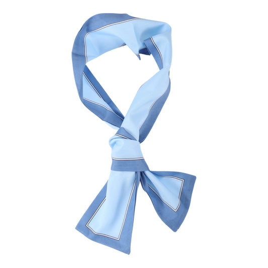 Contrast Binding Headband Color Block Neckerchief for Women Lake Blue 1 Pc