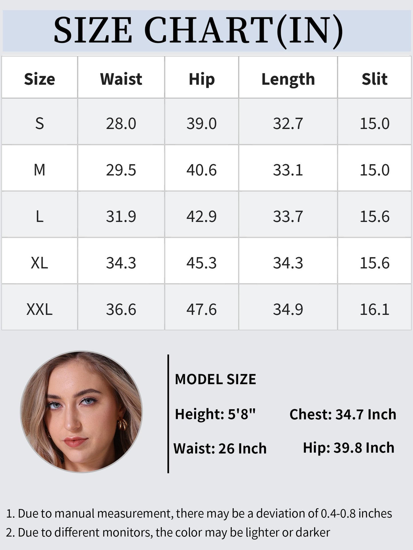 Women's Denim Stretch High Waisted Split Back Pockets Pencil Midi Skirt