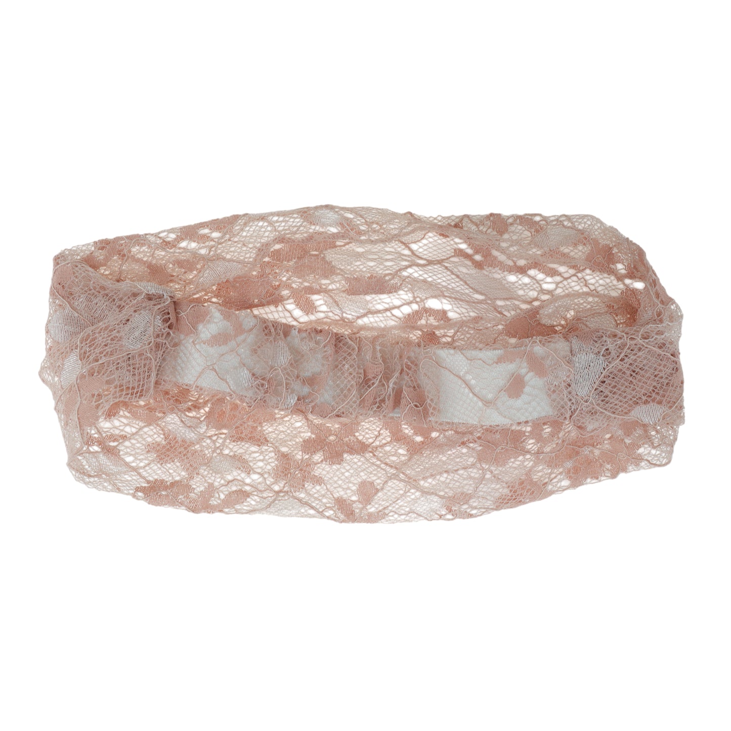 Diadema ancha de encaje floral para mujer, color rosa, 1 unidad