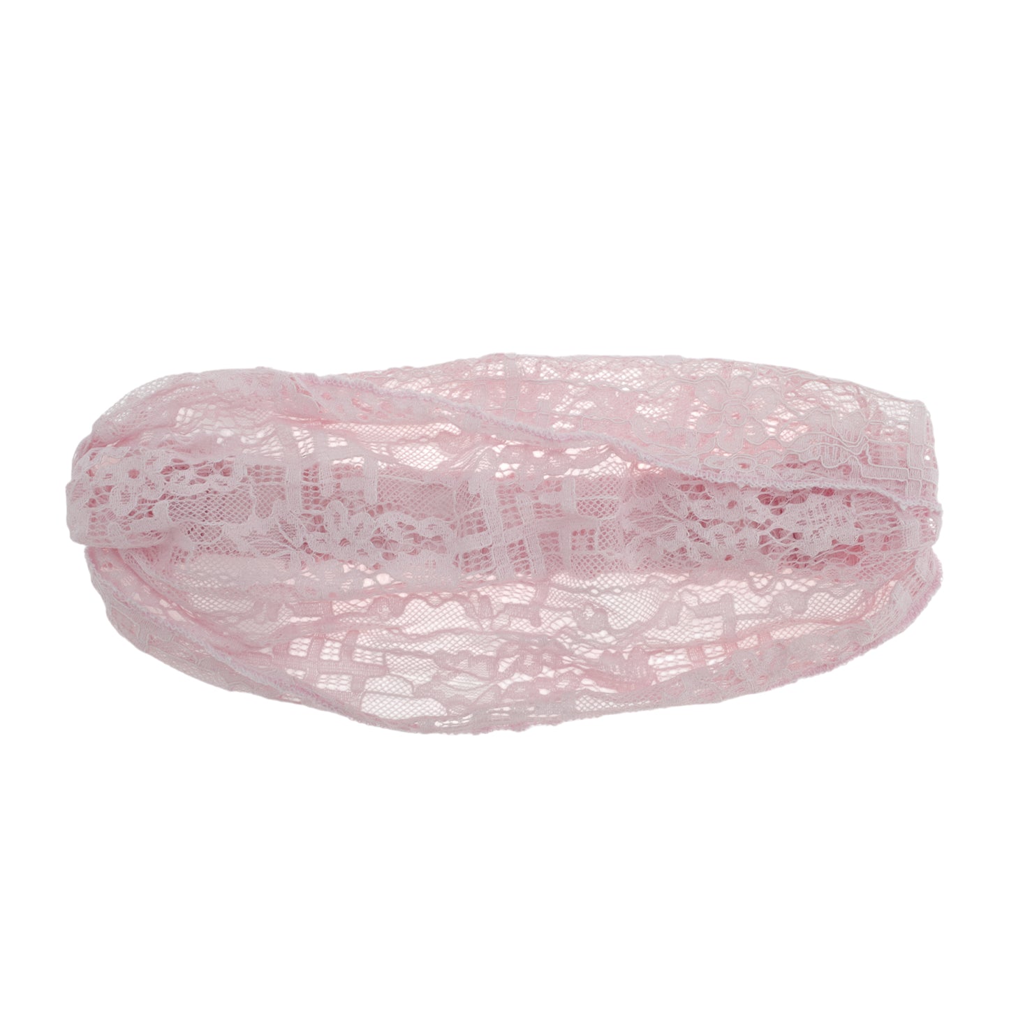 Diadema ancha de encaje transpirable para mujer, color rosa, 1 unidad