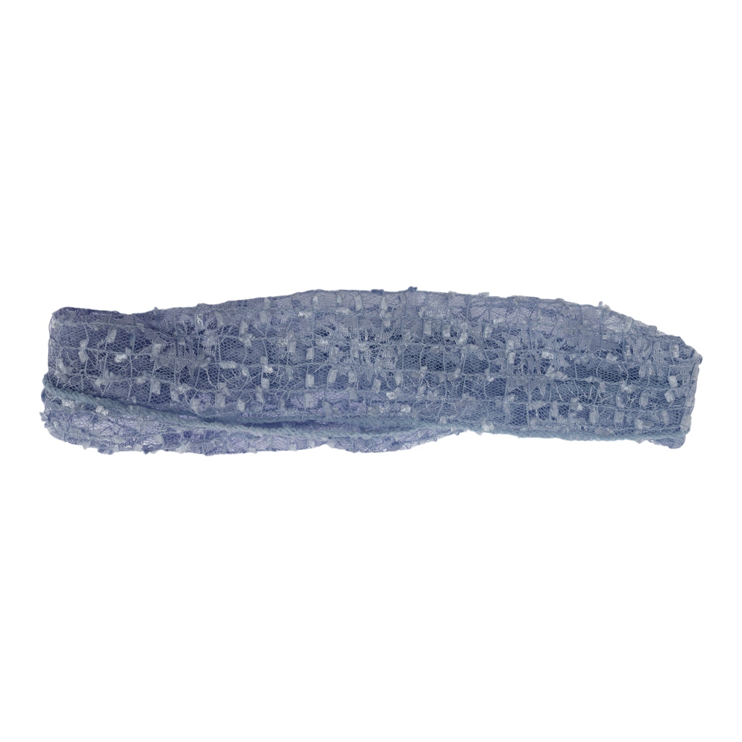Lace Wide Webbing Headband for Women Sky Blue 1 Pc