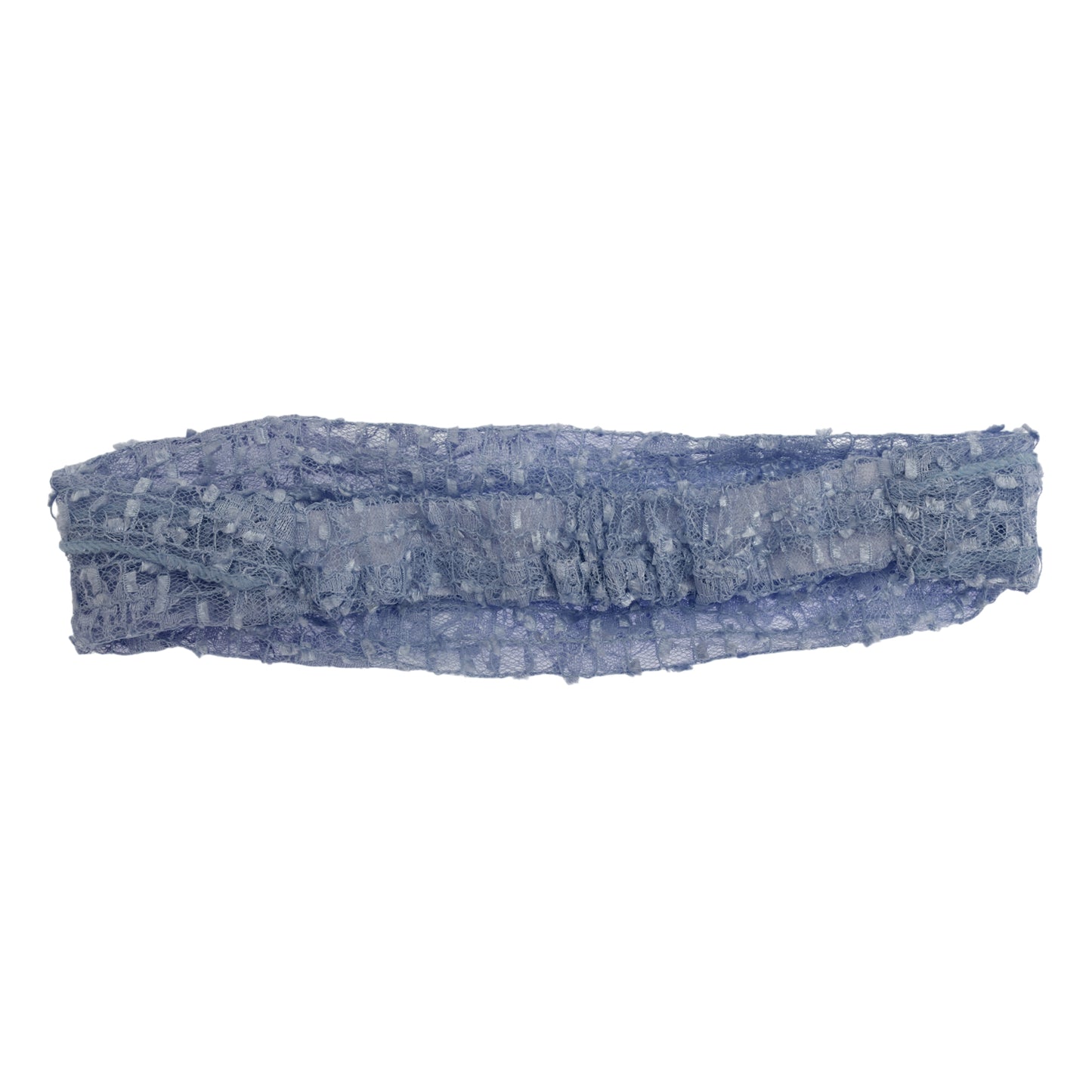 Lace Wide Webbing Headband for Women Sky Blue 1 Pc