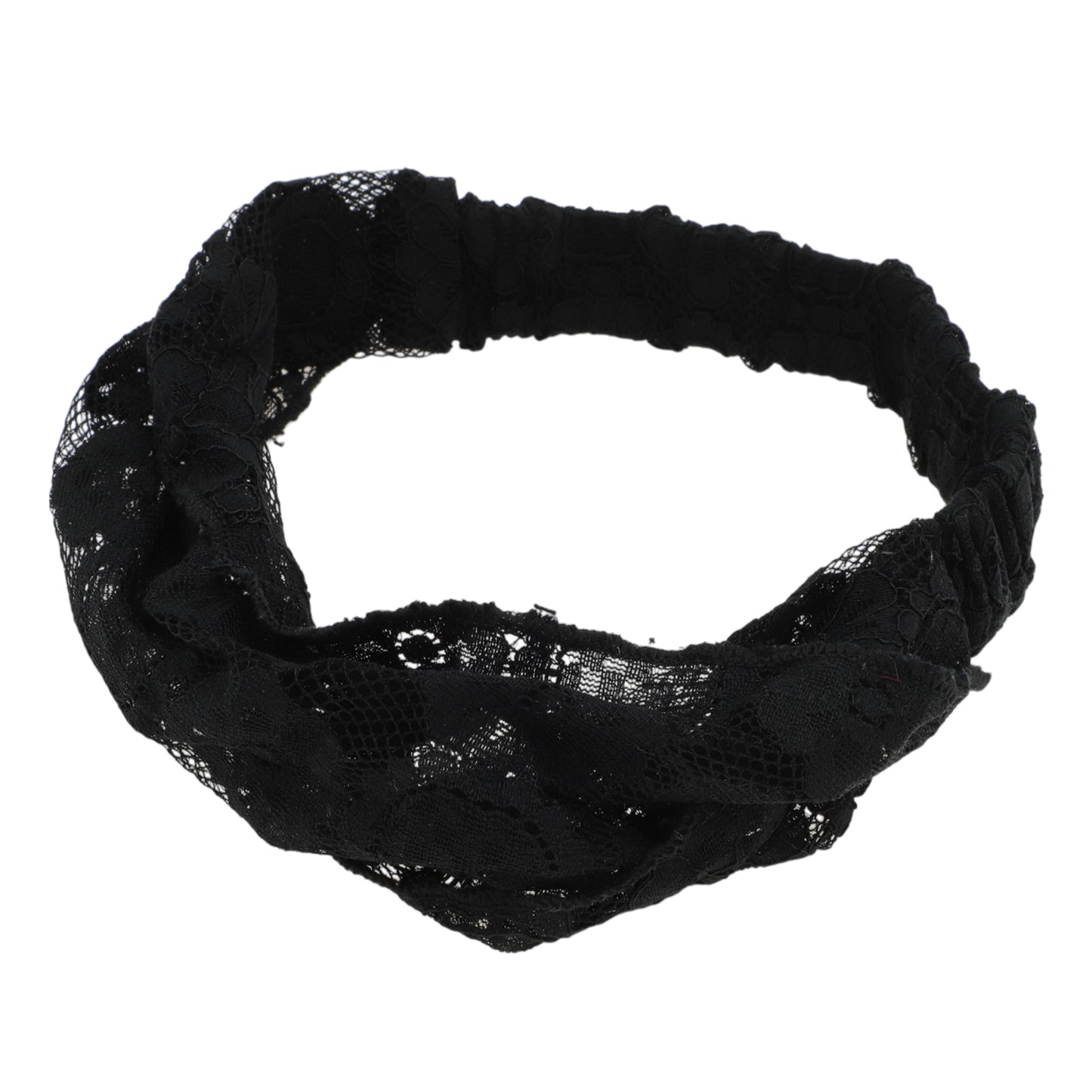 Diadema ancha de encaje ligero con diseño de girasol para mujer, color negro, 1 unidad