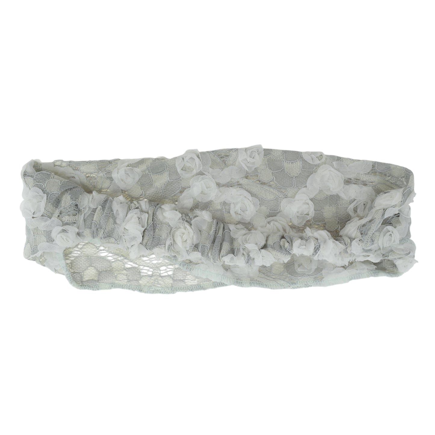 Floral Hollow-out Headband for Women Light Green 1 Pc