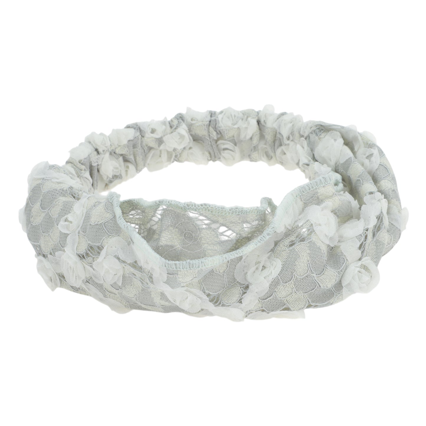Floral Hollow-out Headband for Women Light Green 1 Pc