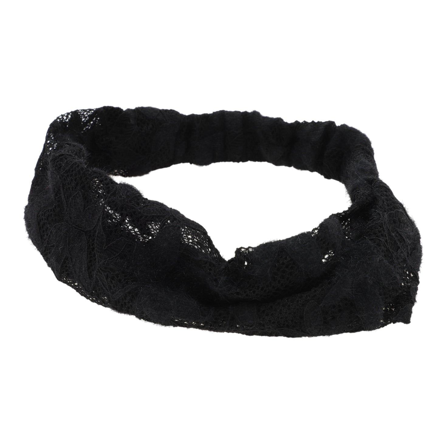 Maple Leaf Lace Headband for Women Black 1 Pc