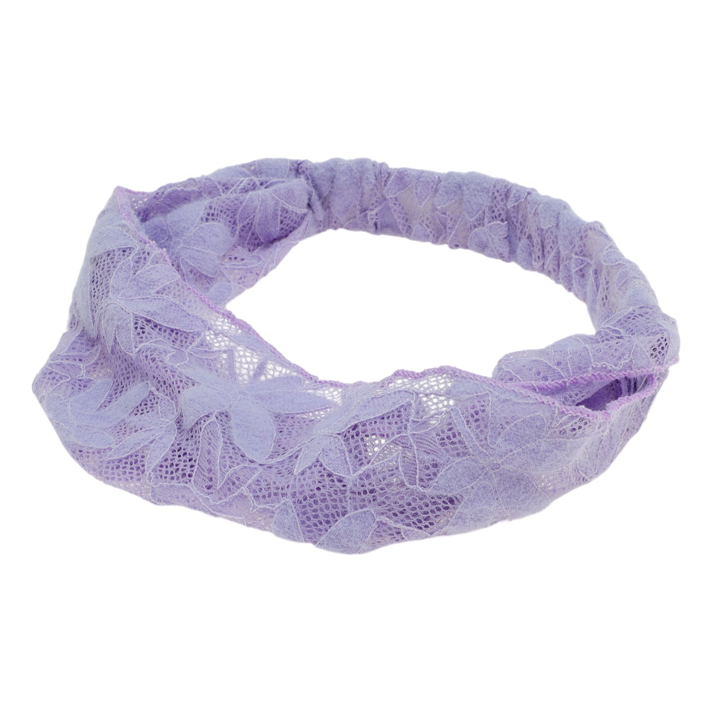 Maple Leaf Lace Headband for Women Light Purple 1 Pc