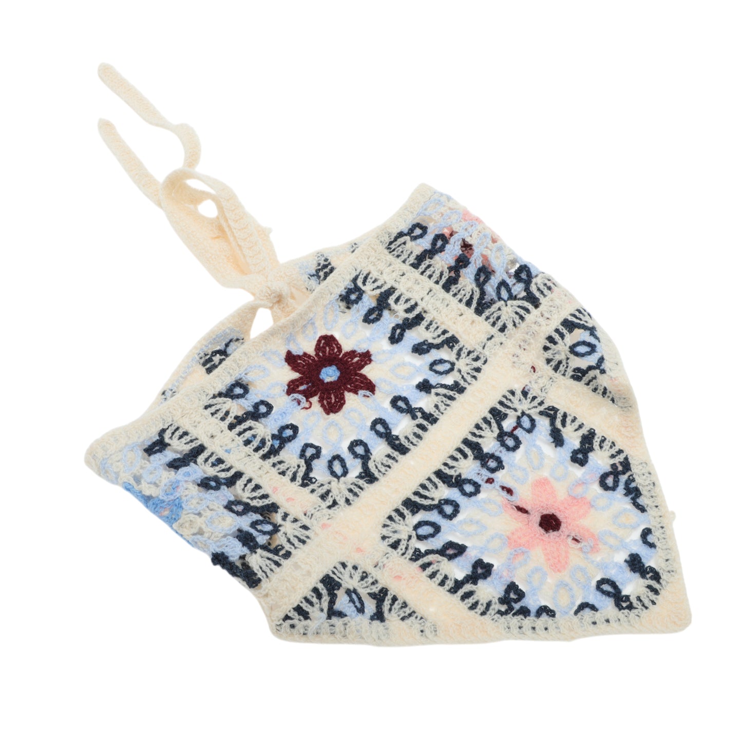 Bandana triangular ligera de punto para mujer, color verde hierba y azul, 2 unidades