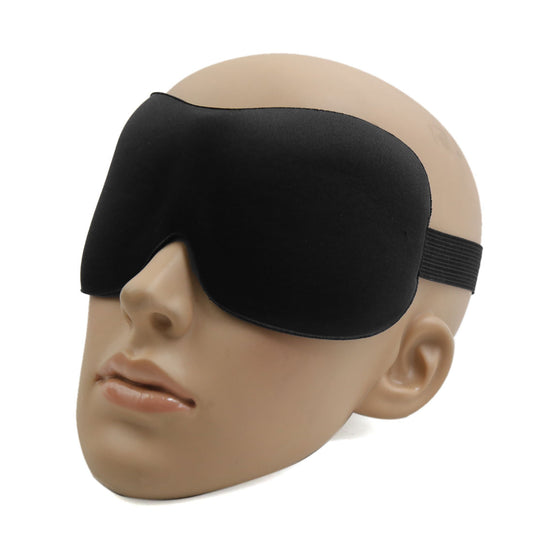 Travel Padded 3D Eye Shade Cover Sleep Rest Relax Sleeping Blindfold Black