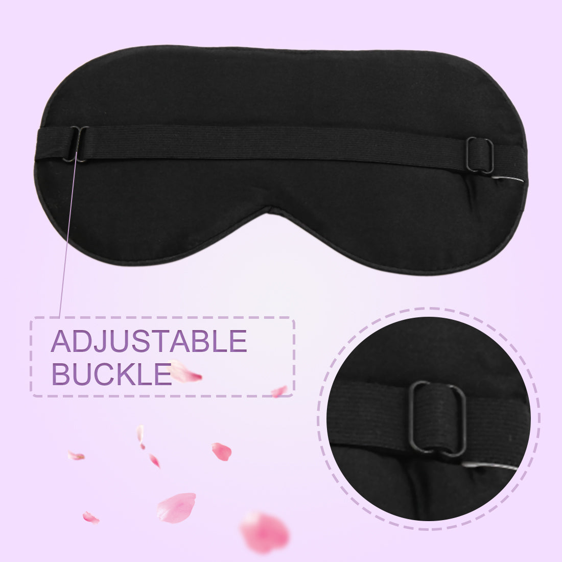 Soft Silk Travel Relax Eyes Pad Sleep Eye Mask Blindfold Purple