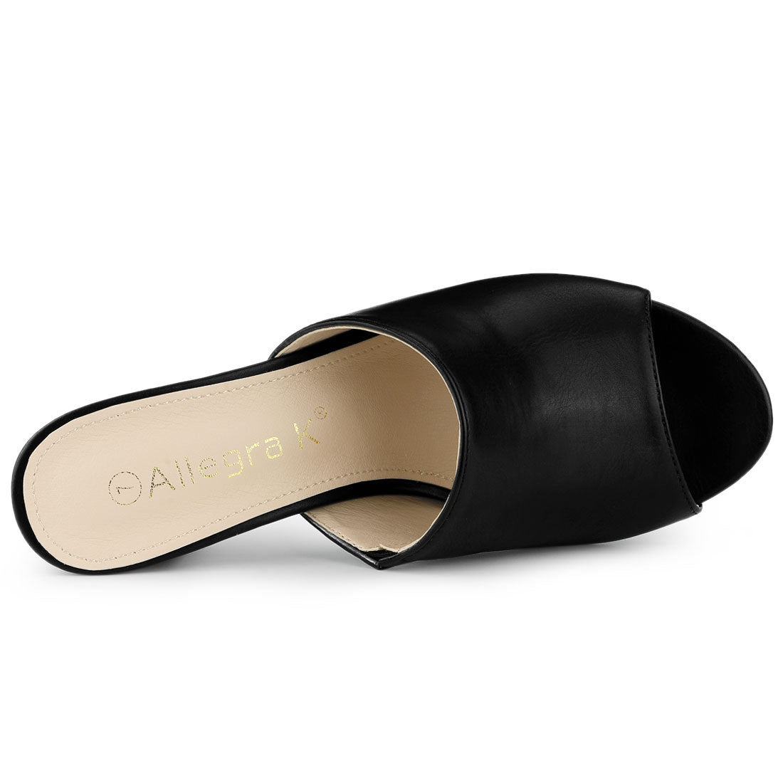 Sandalias de tacón cuadrado sin cordones para mujer