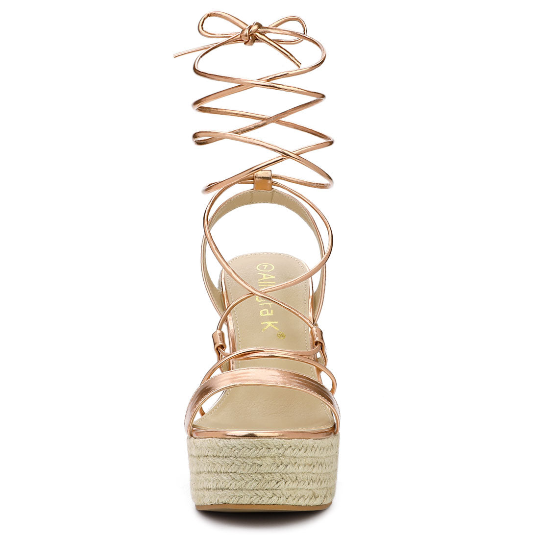 Women's Espadrilles Platform Wedges Heel Lace Up Sandals