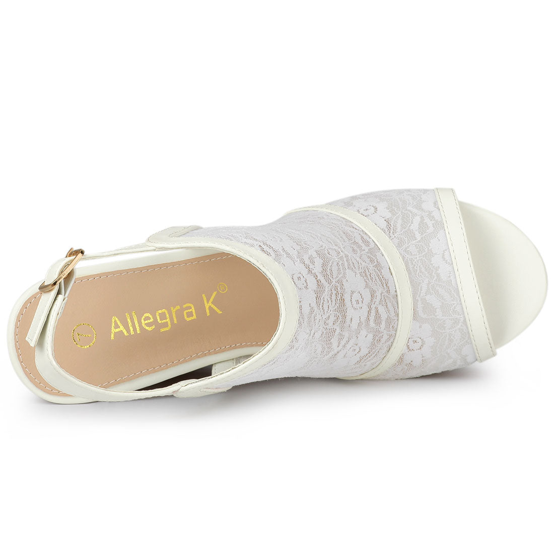 Sandalias de cuña con plataforma y punta abierta para mujer