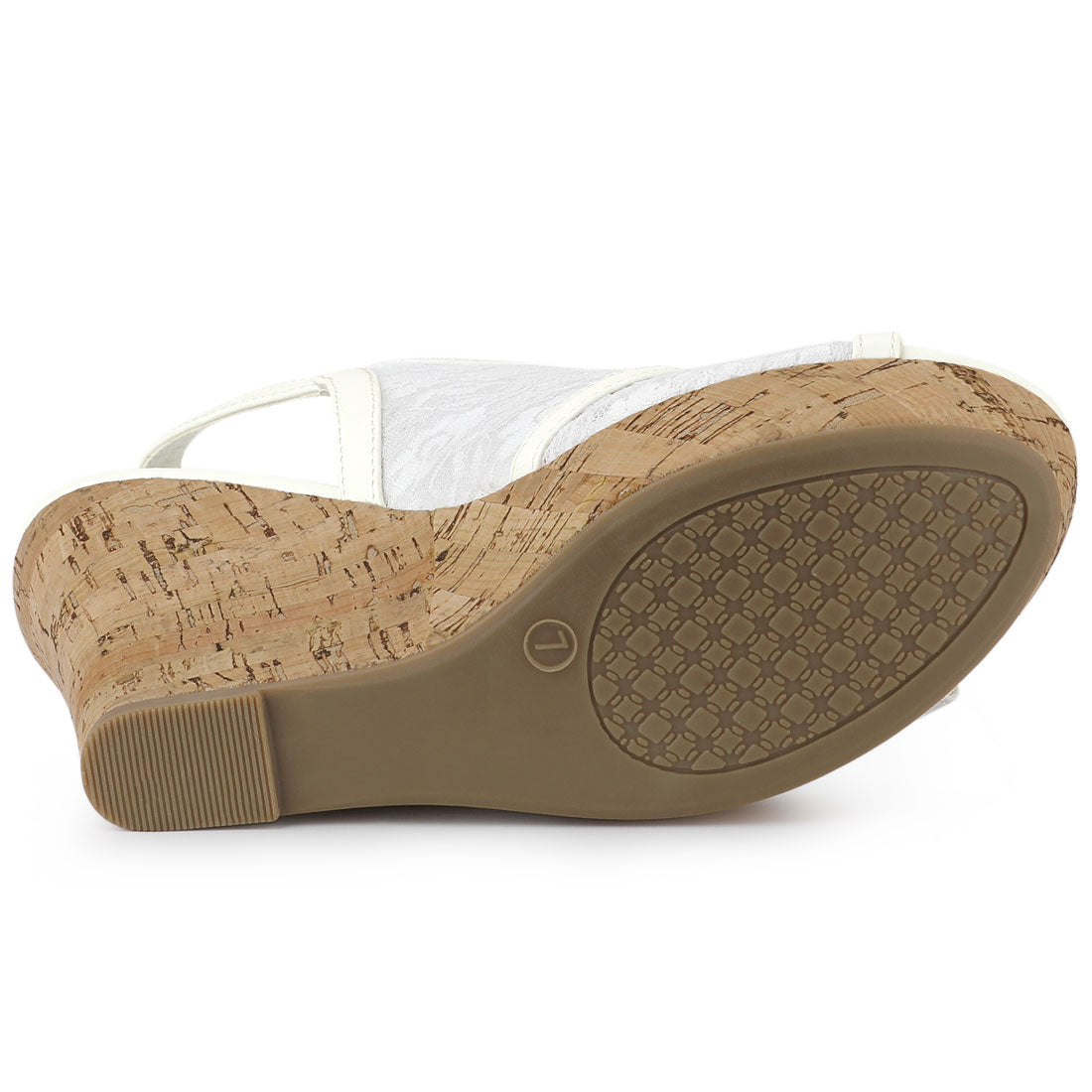 Sandalias de cuña con plataforma y punta abierta para mujer