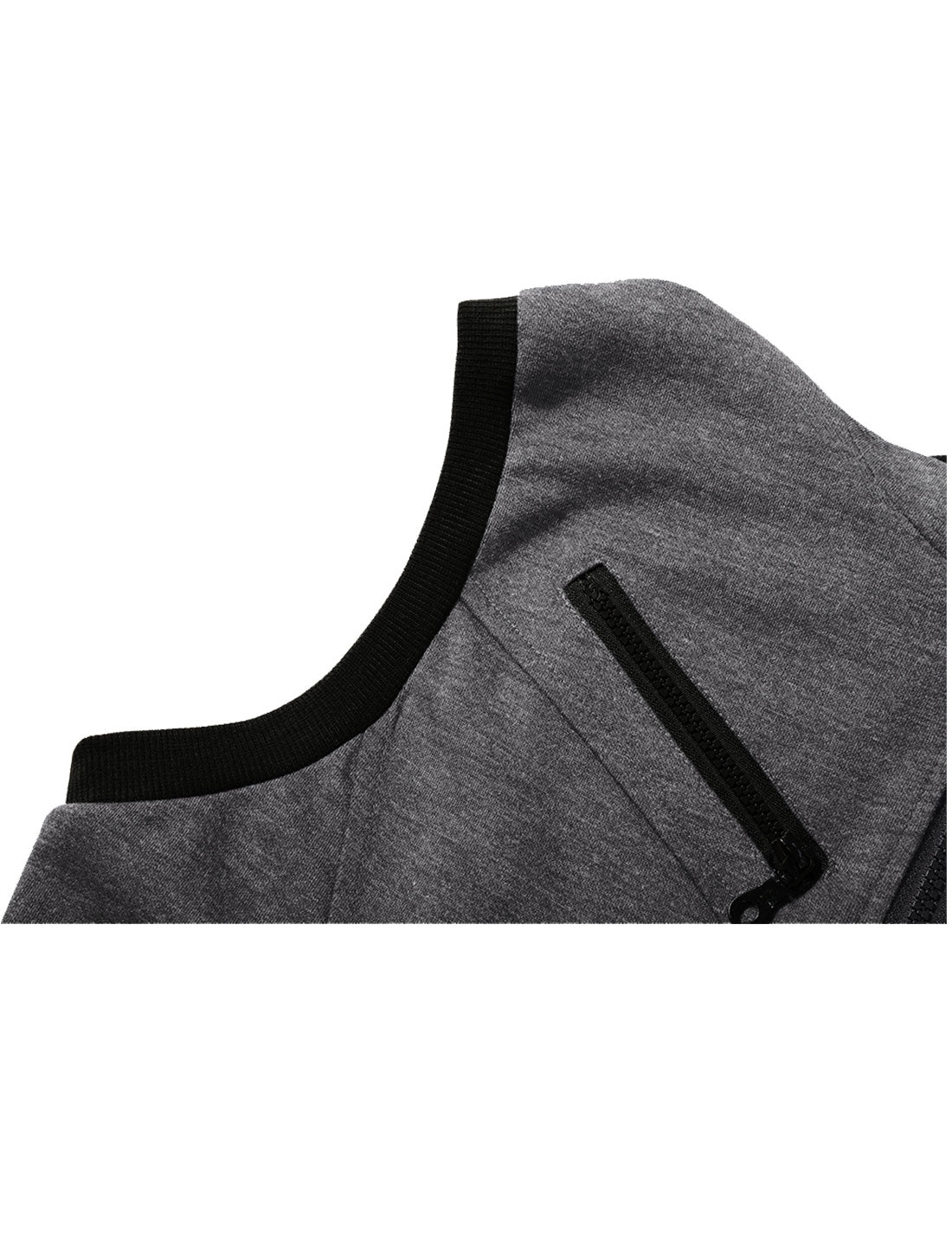 [PACK SALES] Men's 2 Pieces Casual Zip up Drawstring Hoodie Sleeveless Vests