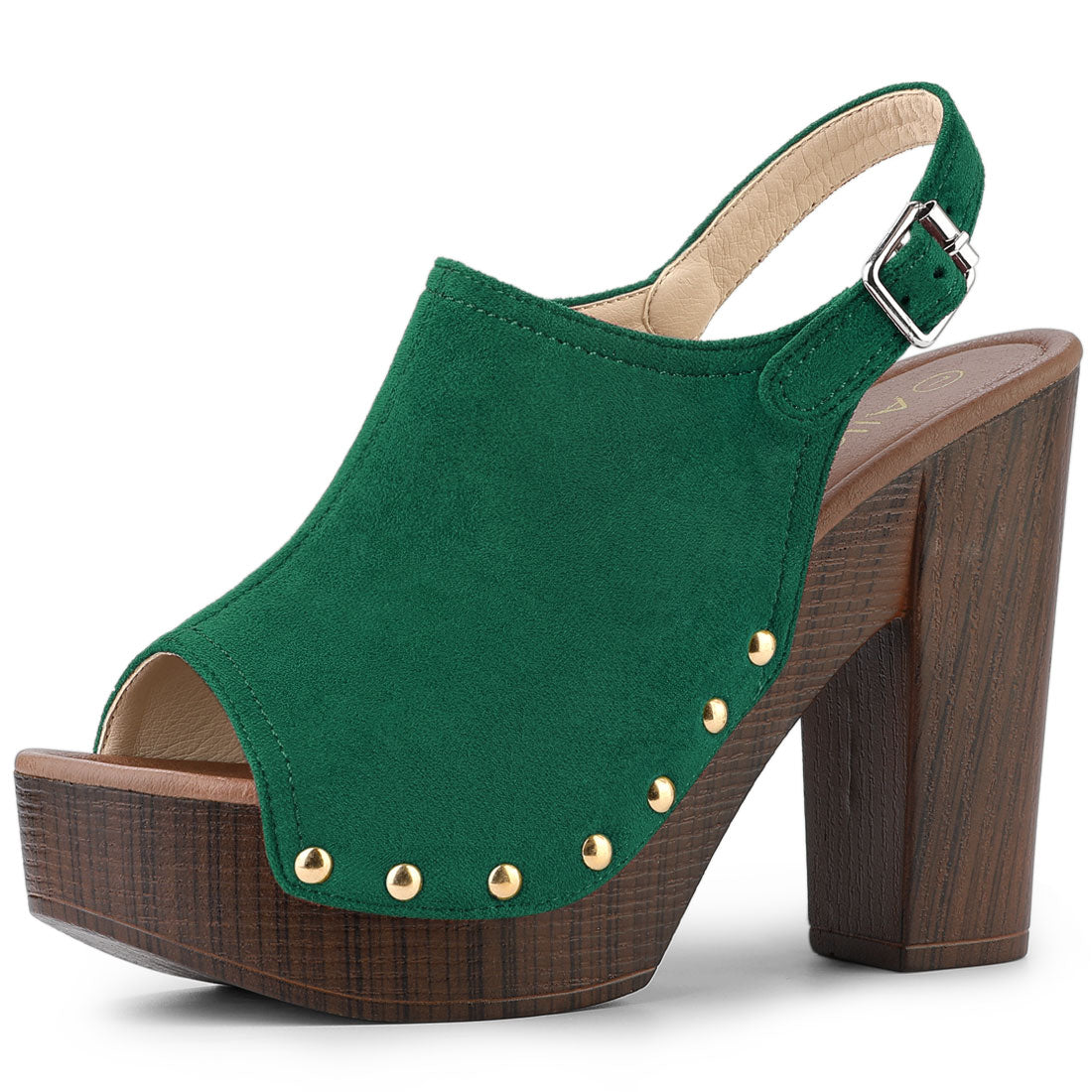 Women's Slingback Platform Chunky Heel Sandals
