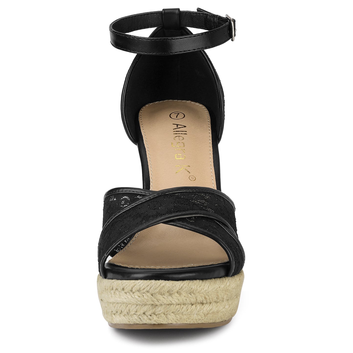 Women's Ankle Strap Espadrille Wedge Heel Sandals