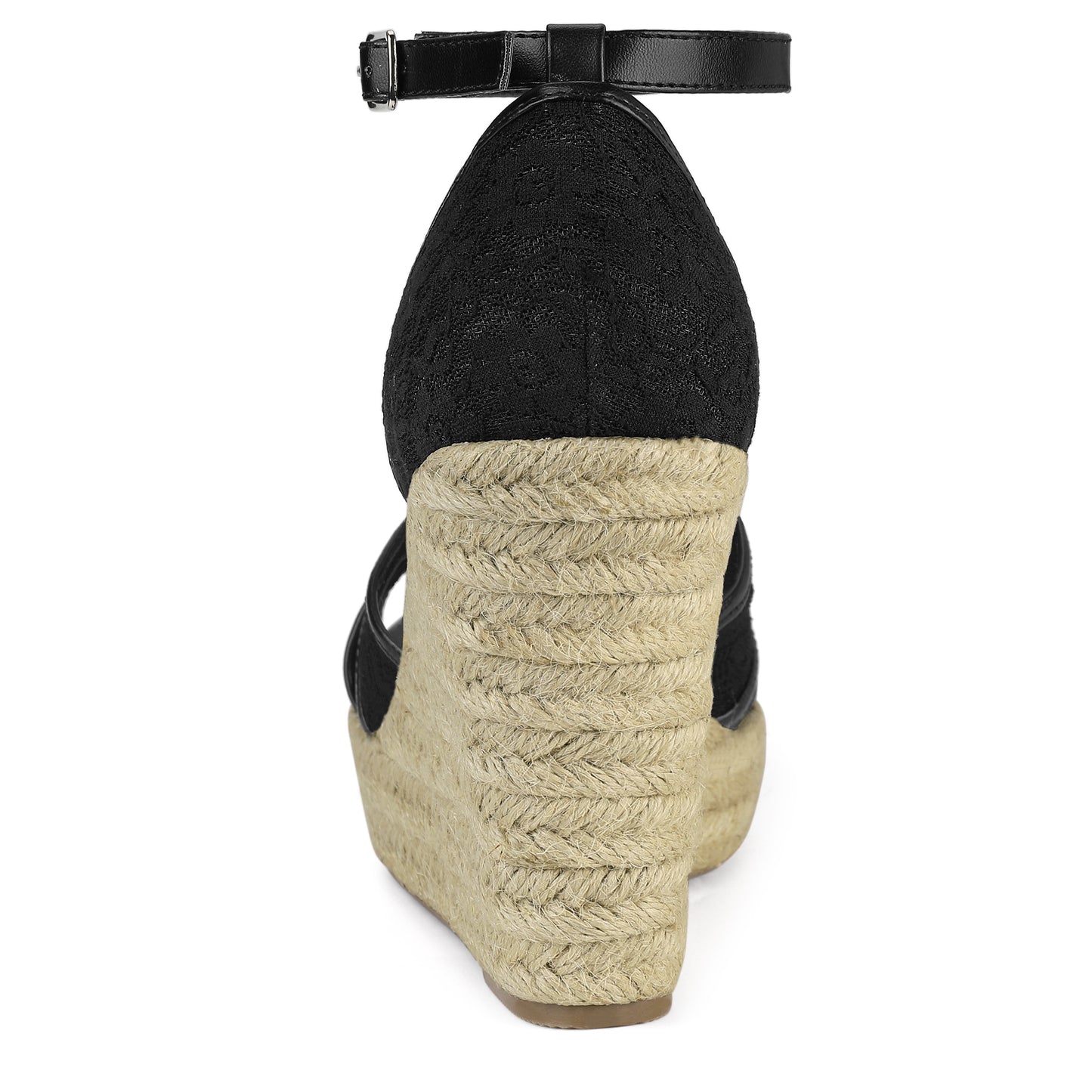 Women's Ankle Strap Espadrille Wedge Heel Sandals