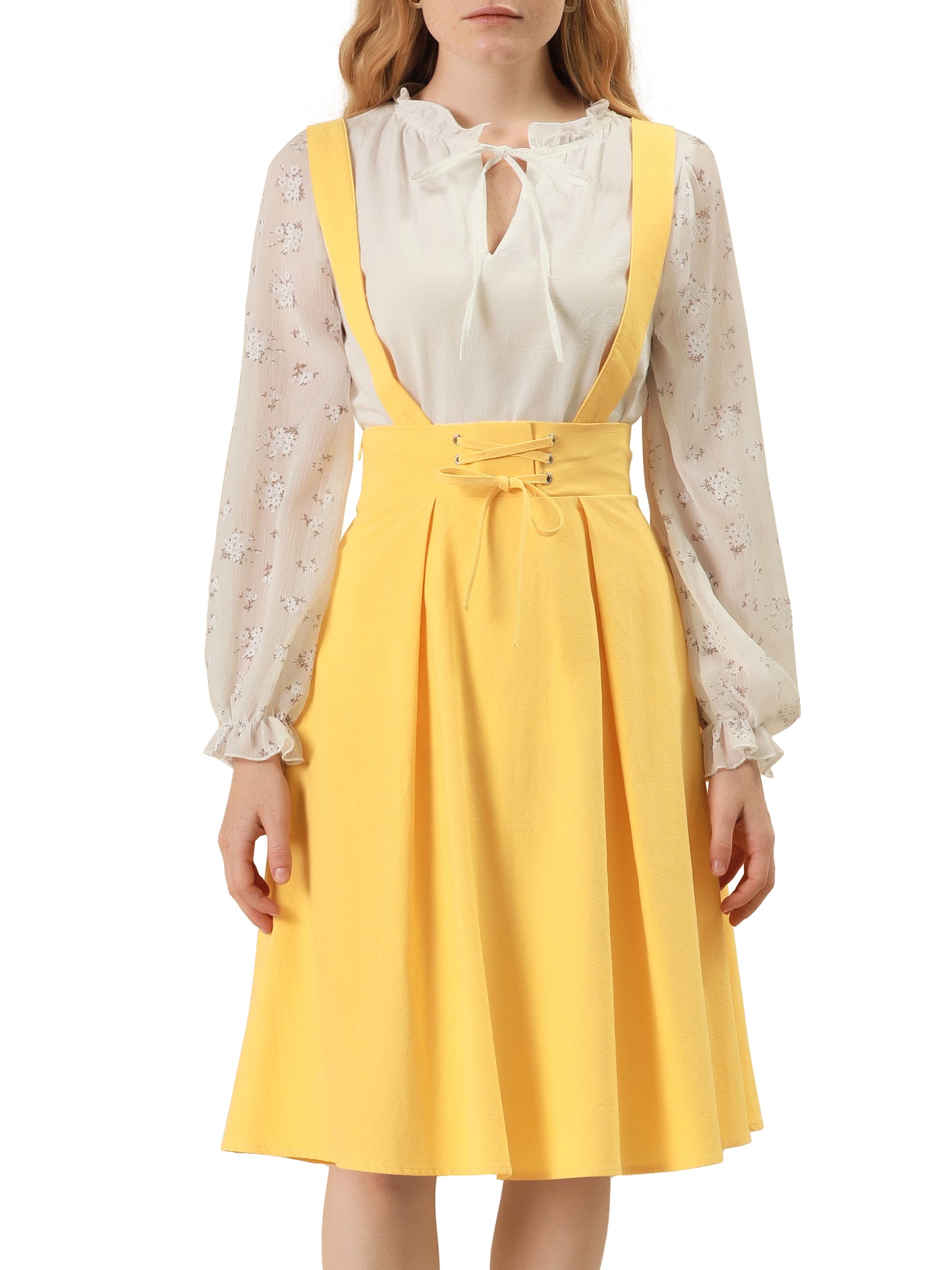 Falda con tirantes y cintura alta para mujer, mono, corsé, falda skater, minivestido corto