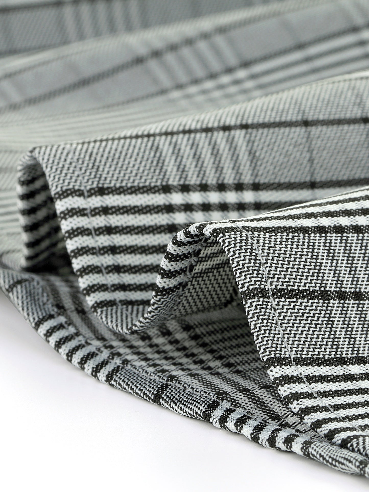 Falda plisada a cuadros para mujer, minifalda de trabajo de cintura alta en forma de A