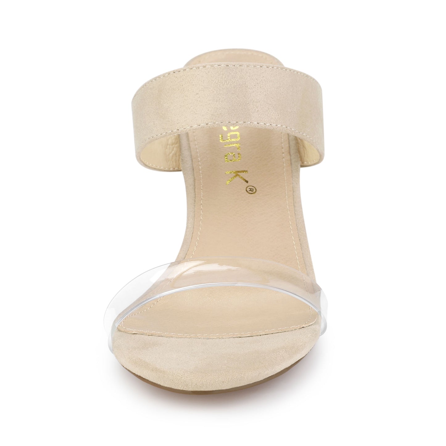 Women's Clear Strap Stiletto Heel Slides Sandals