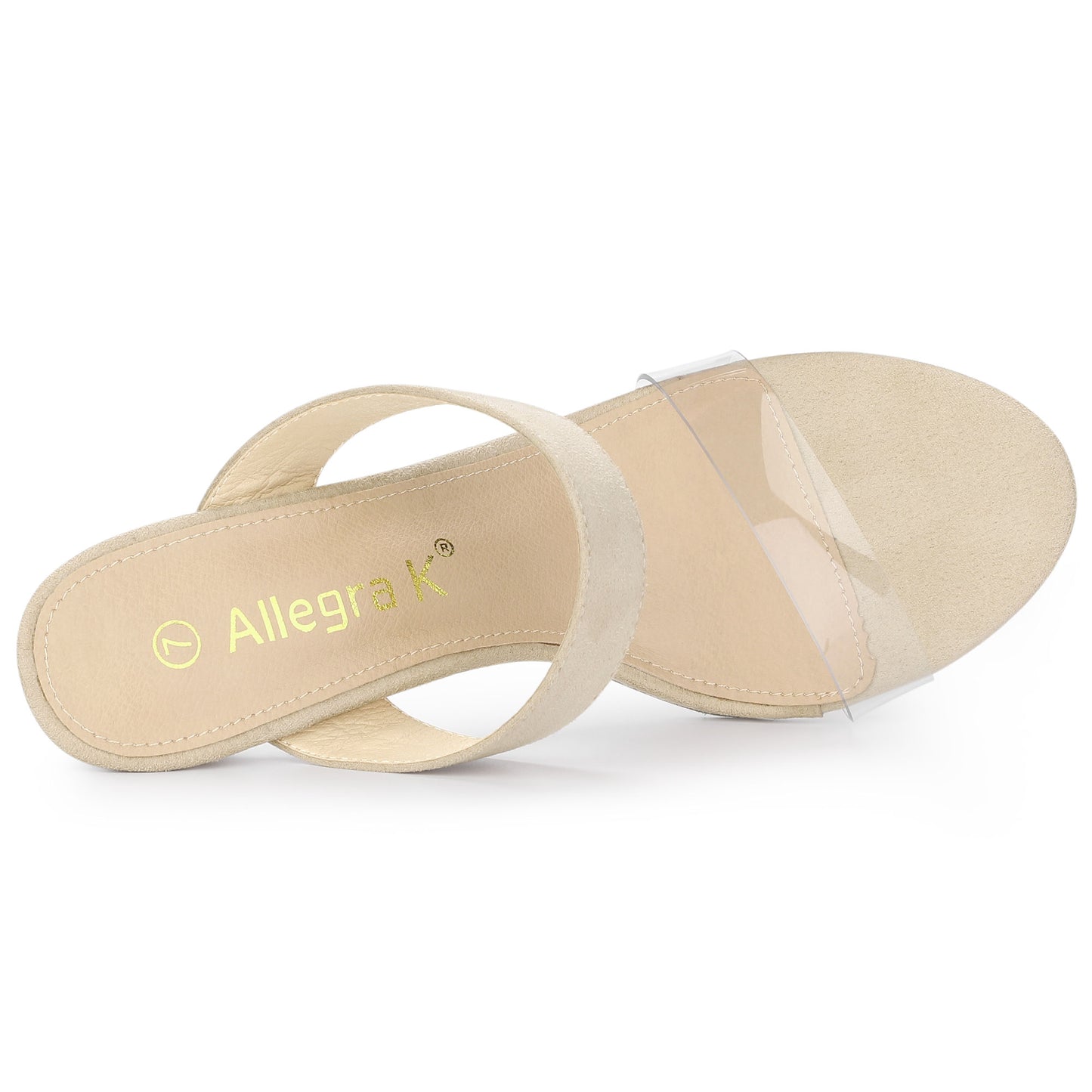 Women's Clear Strap Stiletto Heel Slides Sandals
