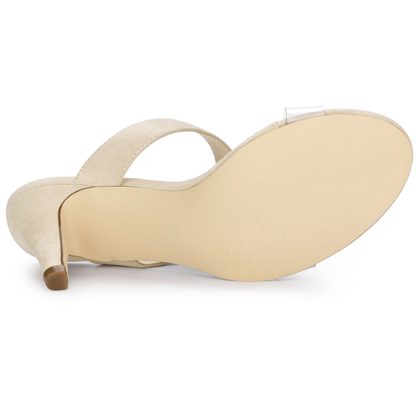 Women's Clear Strap Stiletto Heel Slides Sandals