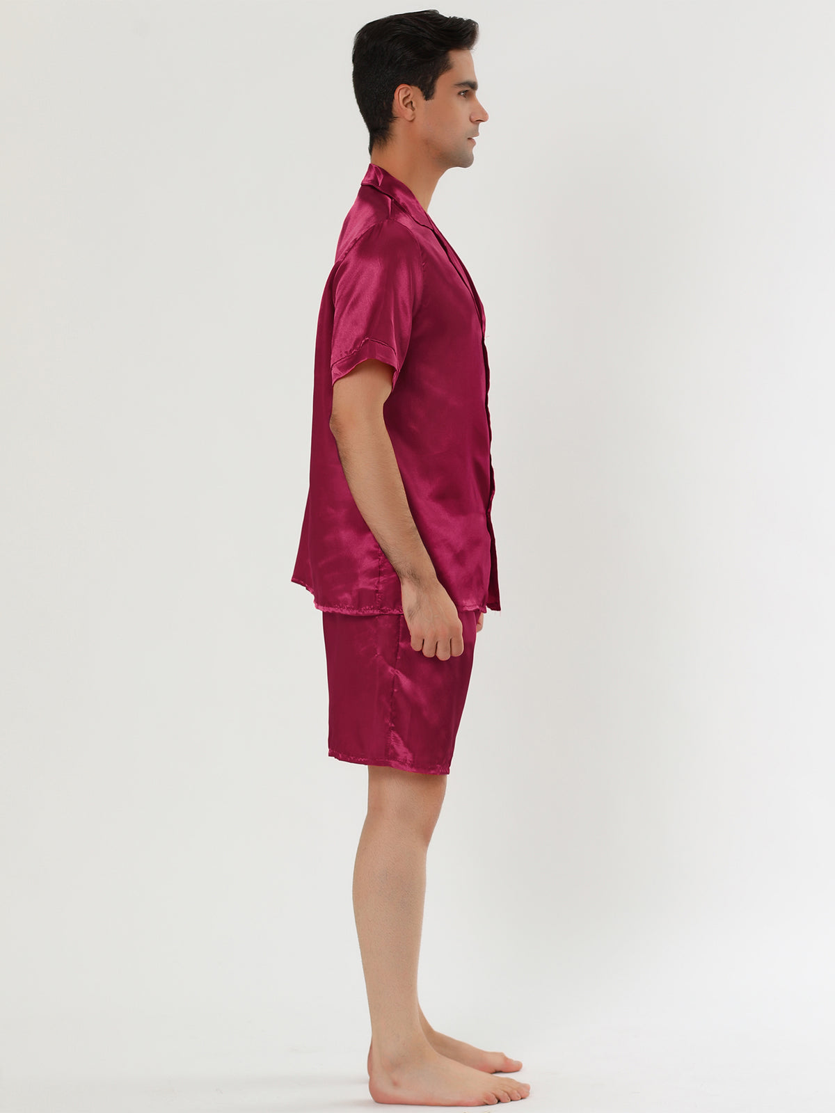 [PACK SALES] Men's 2 Sets Pajama Sets Short Sleeve Nightwear Top and Pants Loungewear