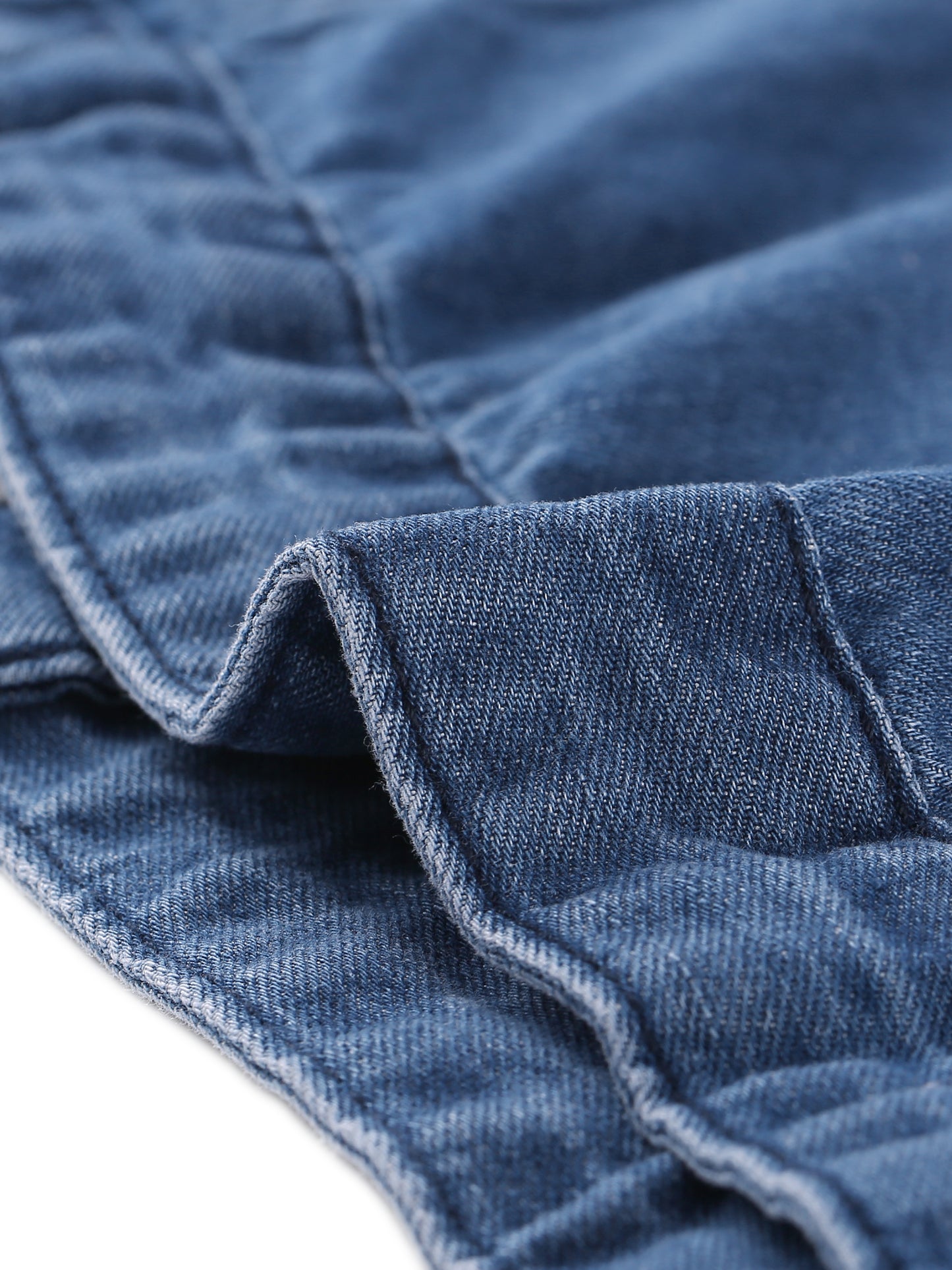 Women's Plus Size Denim Jacket Short Sleeve Lapel Button Front Work Western Outfit Jean Jackets