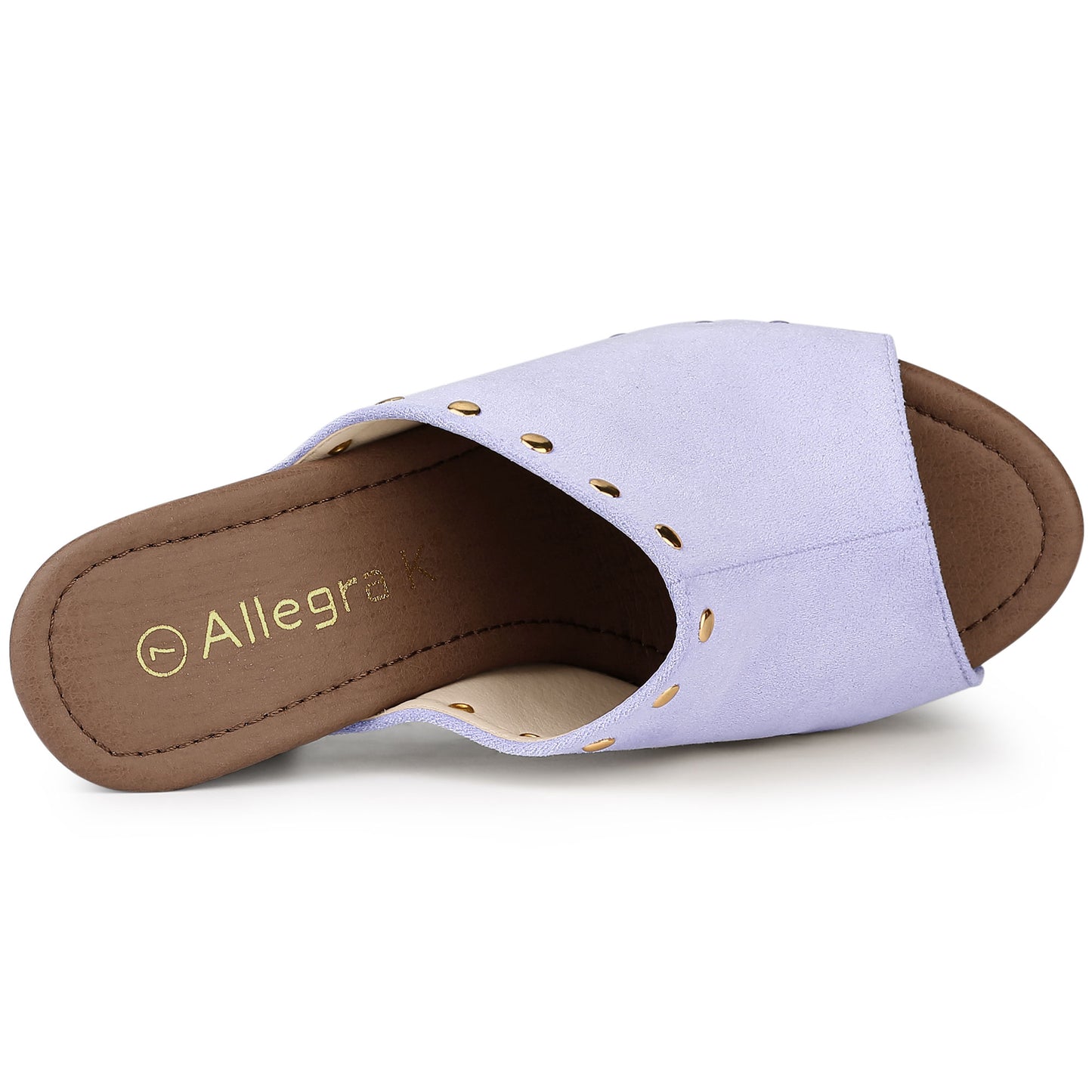 Women's Open Toe Platform Block Heel Slides Sandals