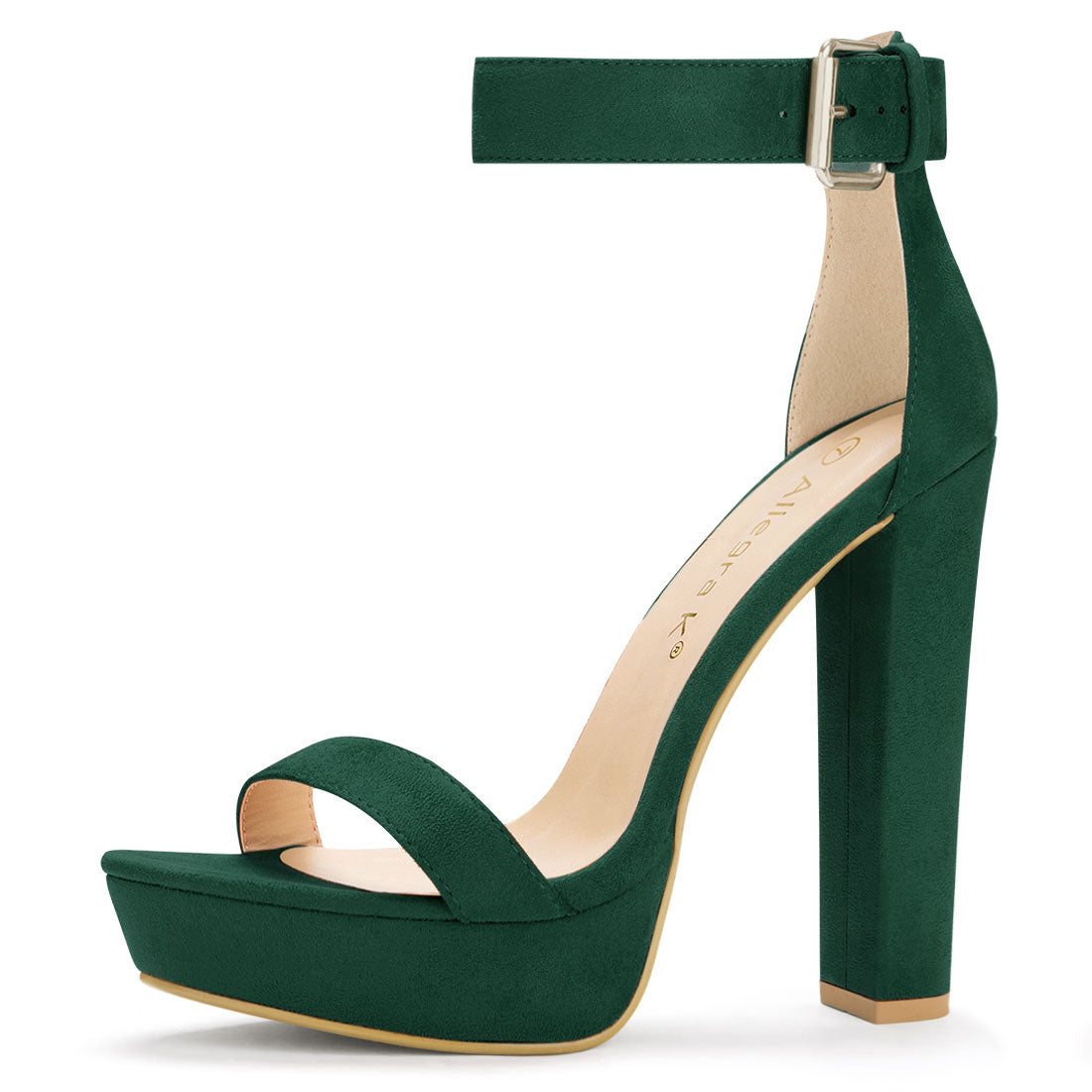 Women's High Chunky Heels Ankle Strap Platform Sandals