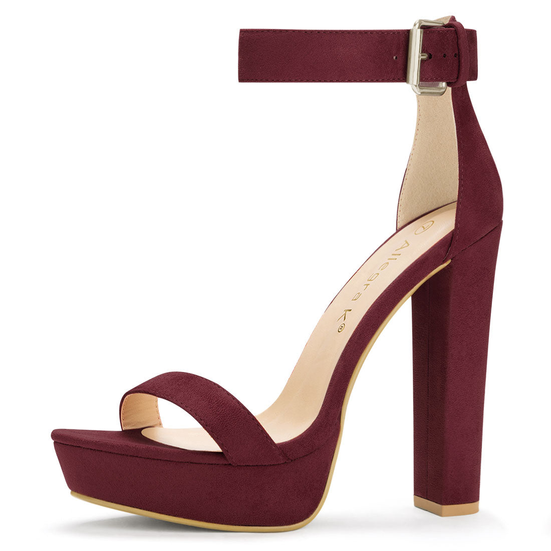 Women's High Chunky Heels Ankle Strap Platform Sandals
