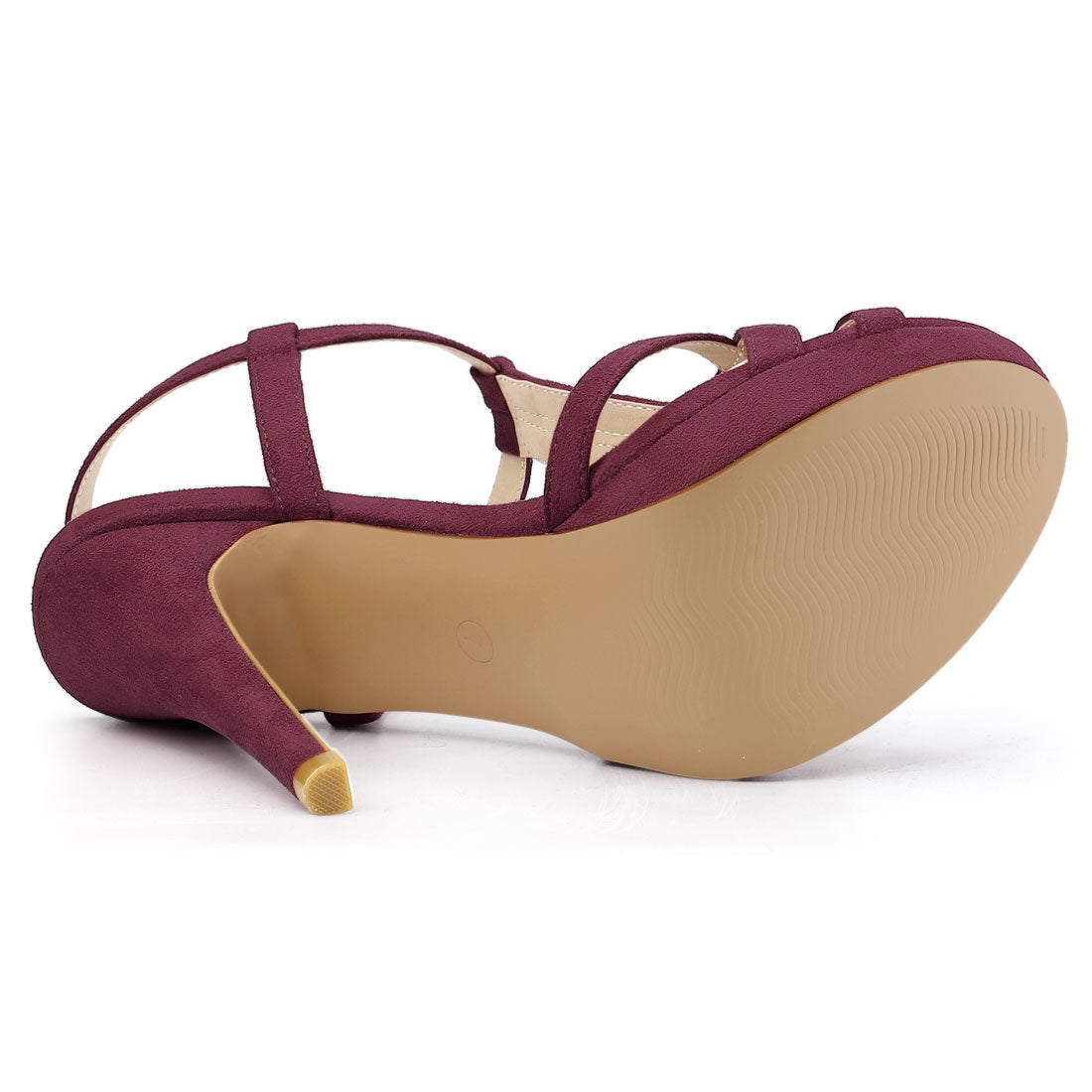 Women's T Strap Slingback Platform Stiletto Heel Sandals