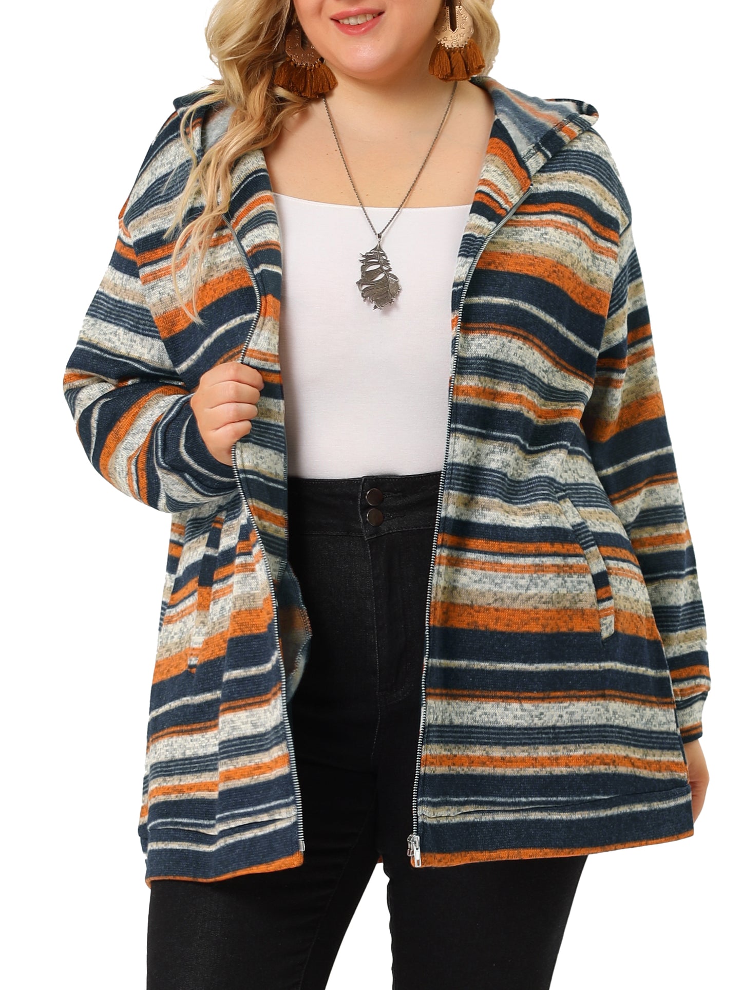 Women Plus Size Sweatshirt Long Sleeve Pullover Zip Up Boho Fall Jacket Hoodie Jackets