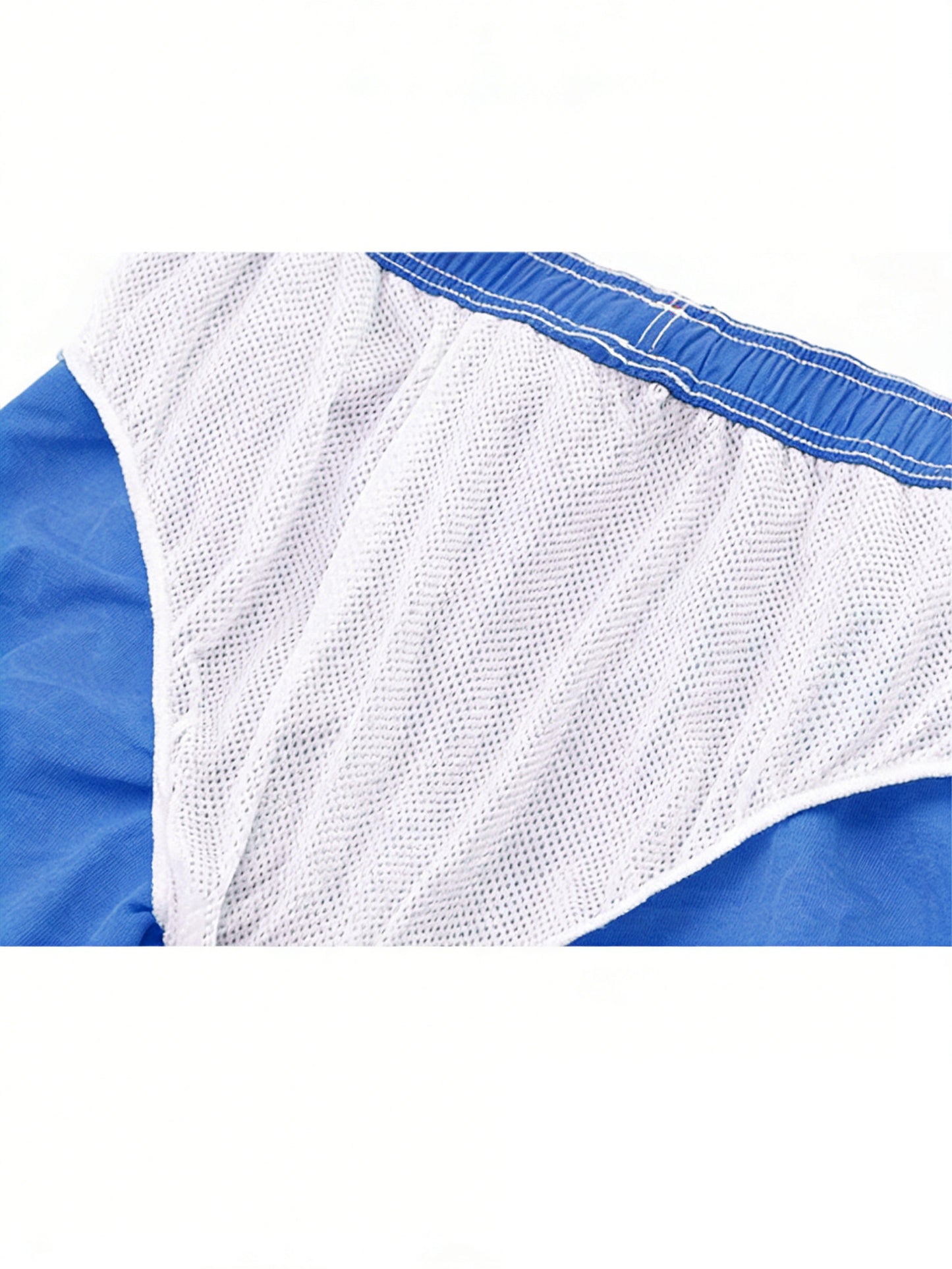 Men's Summer Solid Shorts Drawstring Elastic Waist Swim Beach Board Shorts