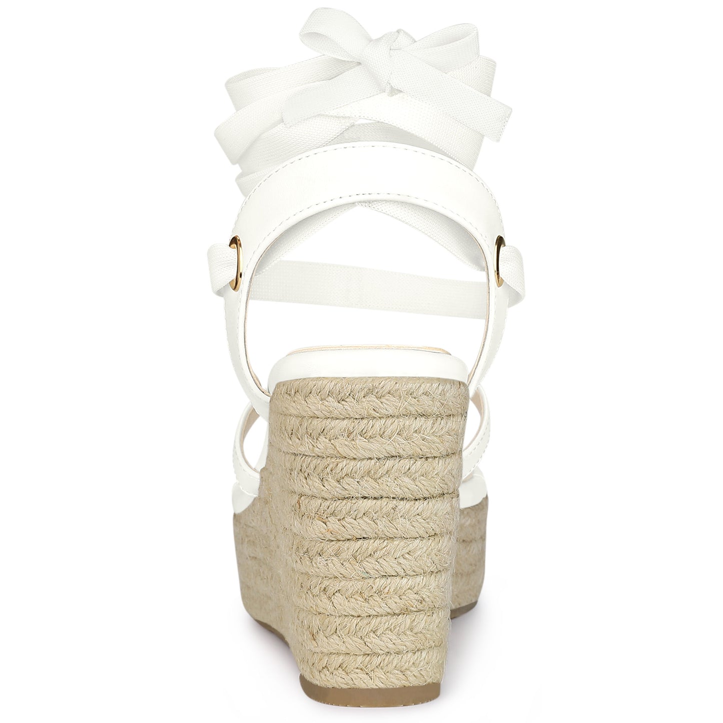 Sandalias de cuña con plataforma y tiras para mujer