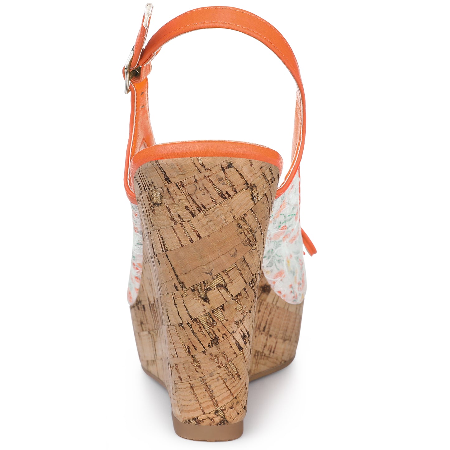 Women's Platform Heels Bow Lace Wedge Mustard Sandals