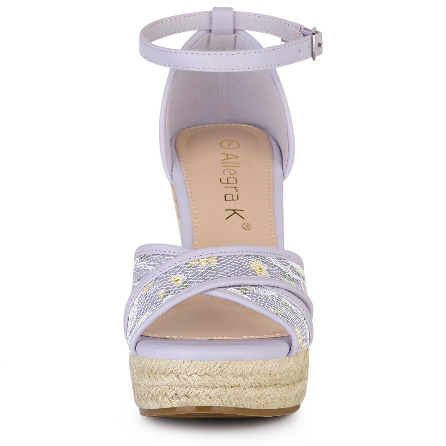 Women's Ankle Strap Espadrille Wedge Heel Sandals